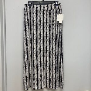 Liz Claiborne Petite Black and White Maxi Skirt